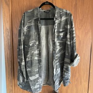 Express Camo Button Up